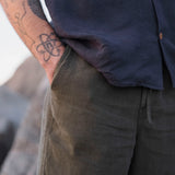 Shorts Linen Ilha Moss
