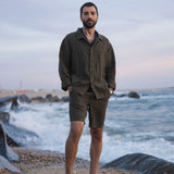 Shorts Linen Ilha Moss