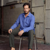 Trousers Linen Ilha Moss
