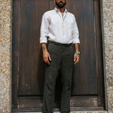 Trousers Linen Ilha Moss