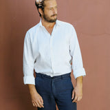 Trousers Linen Ilha Navy
