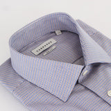 Dress Shirt Check Blue/Orange
