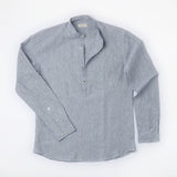 carpasus sustainable organic cotton shirt marzili stripes navy white. Nachhaltiges Carpasus Hemd Marzili Streifen Navy Weiss aus Bio Baumwolle