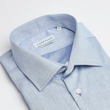 carpasus sustainable organic cotton dress shirt ice blue. Nachhaltiges Carpasus Businesshemd aus Bio Baumwolle in Helllau