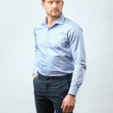 carpasus sustainable organic cotton dress shirt ice blue. Nachhaltiges Carpasus Businesshemd aus Bio Baumwolle in Hellblau