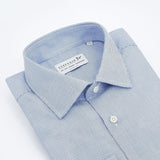 carpasus sustainable organic cotton dress shirt blue check. Nachhaltiges Carpasus Businesshemd aus Bio Baumwolle in Karo Blau