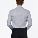 carpasus sustainable organic cotton dress shirt blue check. Nachhaltiges Carpasus Businesshemd aus Bio Baumwolle in Karo Blau