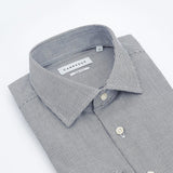 carpasus sustainable organic cotton dress shirt black check. Nachhaltiges Carpasus Businesshemd aus Bio Baumwolle in Karo Schwarz