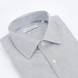 carpasus sustainable organic cotton dress shirt black stripes. Nachhaltiges Carpasus Businesshemd aus Bio Baumwolle Streifen Schwarz