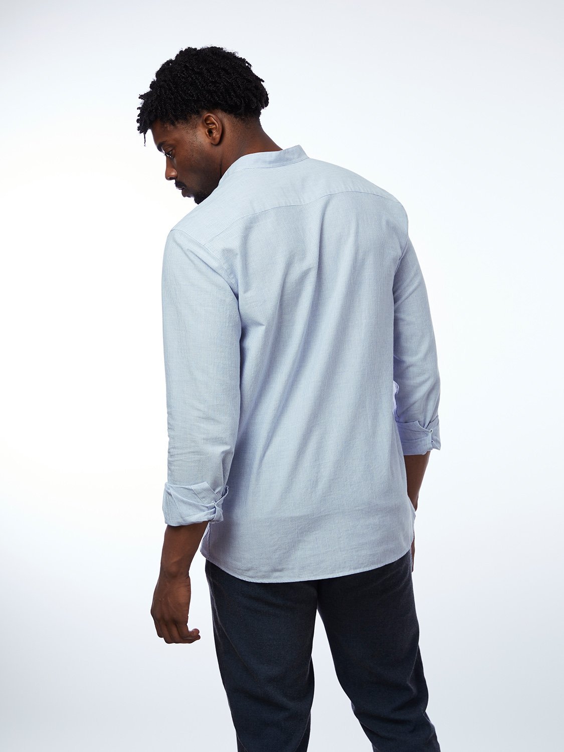 carpasus sustainable organic cotton shirt marzili blue white. Nachhaltiges Carpasus Hemd Marzili Blau Weiss aus Bio Baumwolle