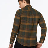 carpasus sustainable organic cotton flanell shirt ursido moss. Nachhaltiges Carpasus Flanell Hemd Ursido aus Bio Baumwolle in Moosgrün