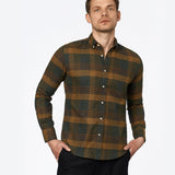 carpasus sustainable organic cotton flanell shirt ursido moss. Nachhaltiges Carpasus Flanell Hemd Ursido aus Bio Baumwolle in Moosgrün