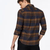 carpasus sustainable organic cotton flanell shirt ursido navy. Nachhaltiges Carpasus Flanell Hemd Ursido aus Bio Baumwolle in Navy