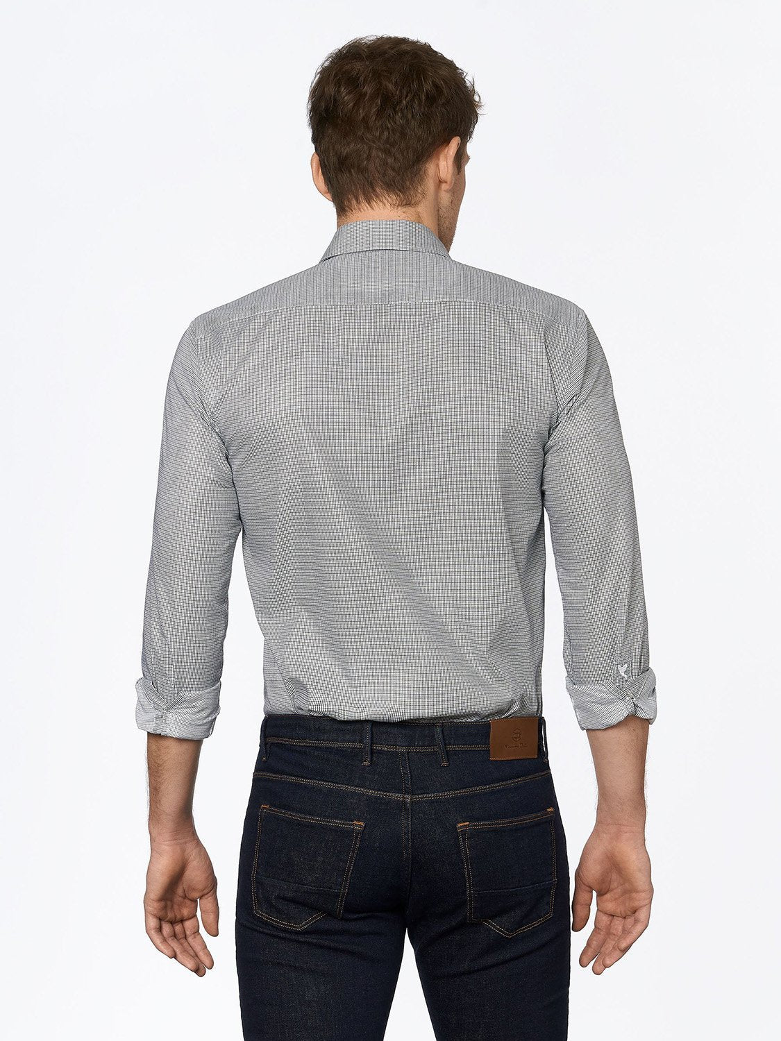 carpasus sustainable organic cotton shirt black green check. Nachhaltiges Carpasus Hemd aus Bio Baumwolle in Karo Schwarz Grün