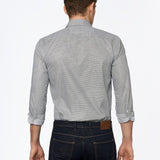 carpasus sustainable organic cotton shirt black green check. Nachhaltiges Carpasus Hemd aus Bio Baumwolle in Karo Schwarz Grün