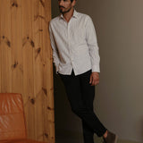 Flannel Shirt Lupo White/Blue