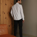Flannel Shirt Lupo White/Blue