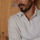 Flannel Shirt Lupo White/Blue
