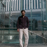 Cord Shirt Rio Aubergine