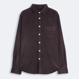 Cord Shirt Via Aubergine