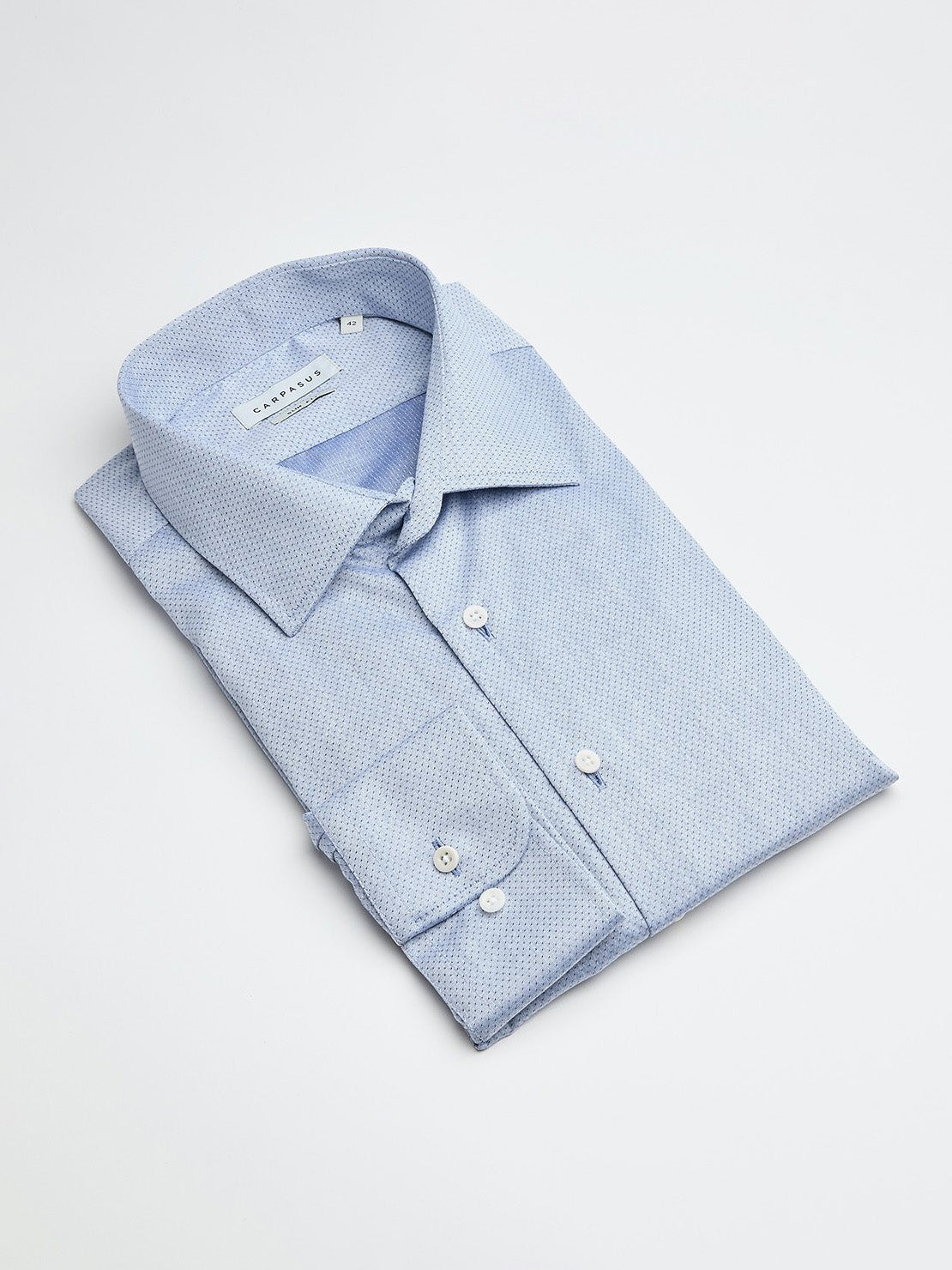 carpasus sustainable organic cotton dress shirt ice blue. Nachhaltiges Carpasus Businesshemd aus Bio Baumwolle in Hellblau