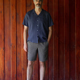 Leinenhemd Kurzarm Maloja Navy