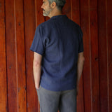 Leinenhemd Kurzarm Maloja Navy