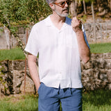 Leinenhemd Kurzarm Maloja Weiss