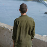 Linen Shirt Nuve Moss