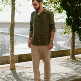 Linen Shirt Nuve Moss