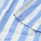 Linen Shirt Short Orto Blue