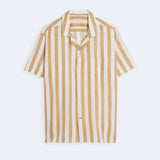 Linen Shirt Short Orto Ochre