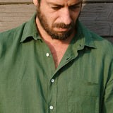 Linen Shirt Praia Green