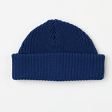 Beanie Merinowolle Blau