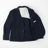 Anzug Casca Sakko Leinen Navy
