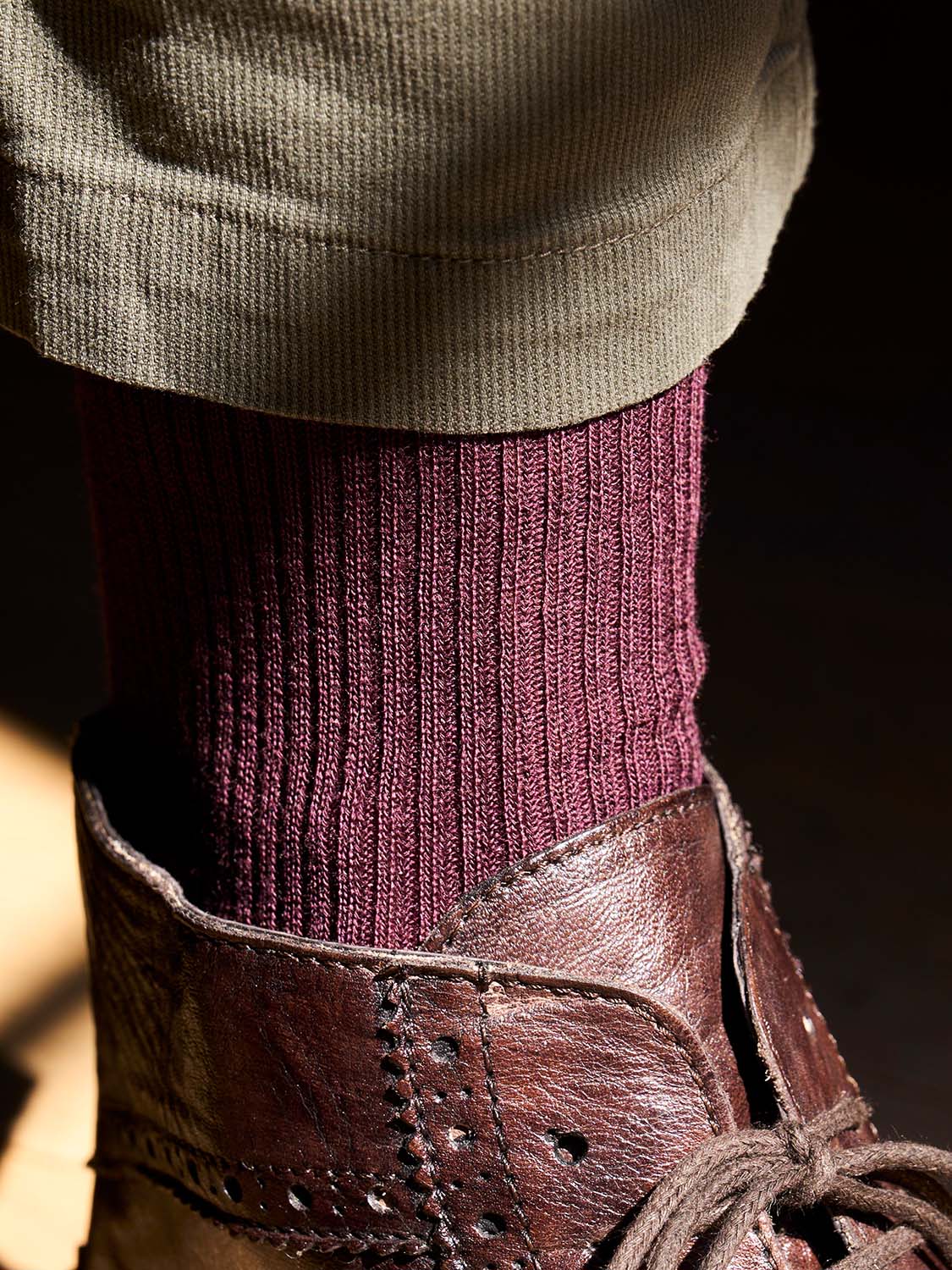 Classy Socks Merino Wool Bordeaux