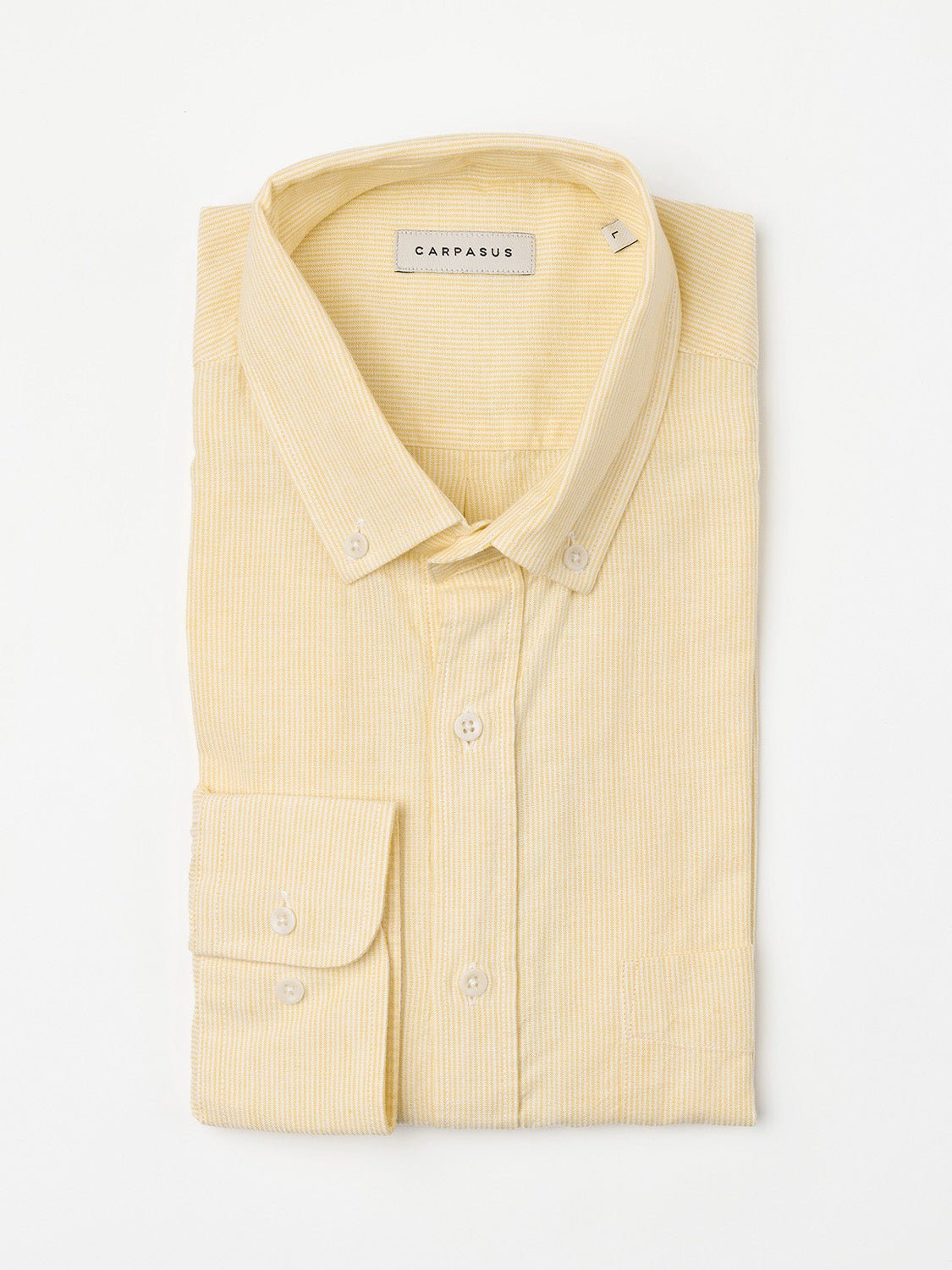 carpasus sustainable organic cotton shirt bernina lemon. Nachhaltiges Carpasus Hemd Bernina Lemon aus Bio Baumwolle 