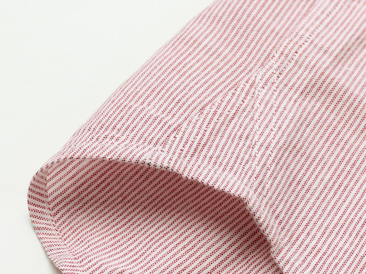 carpasus sustainable organic cotton shirt bernina stripes rust. Nachhaltiges Carpasus Hemd Bernina Streifen Rust aus Bio Baumwolle 
