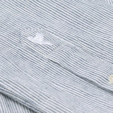 carpasus sustainable organic cotton shirt marzili stripes navy white. Nachhaltiges Carpasus Hemd Marzili Streifen Navy Weiss aus Bio Baumwolle 
