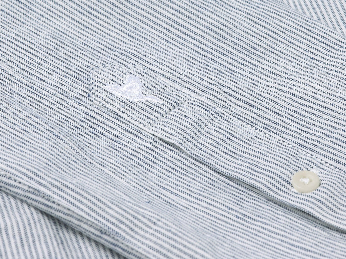 carpasus sustainable organic cotton shirt marzili stripes navy white. Nachhaltiges Carpasus Hemd Marzili Streifen Navy Weiss aus Bio Baumwolle 