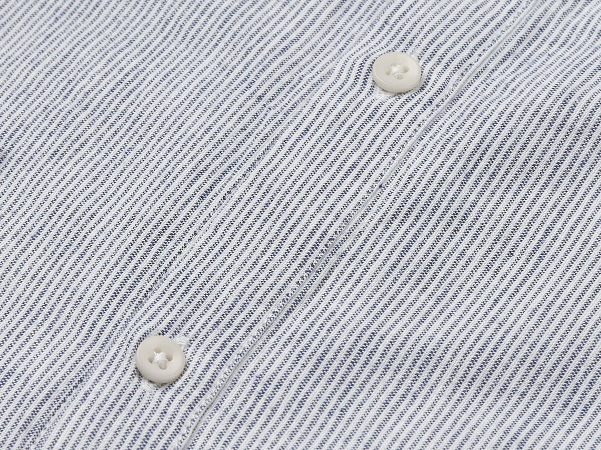 carpasus sustainable organic cotton shirt marzili stripes navy white. Nachhaltiges Carpasus Hemd Marzili Streifen Navy Weiss aus Bio Baumwolle 