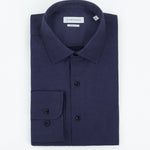 carpasus sustainable organic cotton dress shirt dark blue. Nachhaltiges Carpasus Businesshemd aus Bio Baumwolle in Dunkelblau