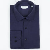 carpasus sustainable organic cotton dress shirt dark blue. Nachhaltiges Carpasus Businesshemd aus Bio Baumwolle in Dunkelblau