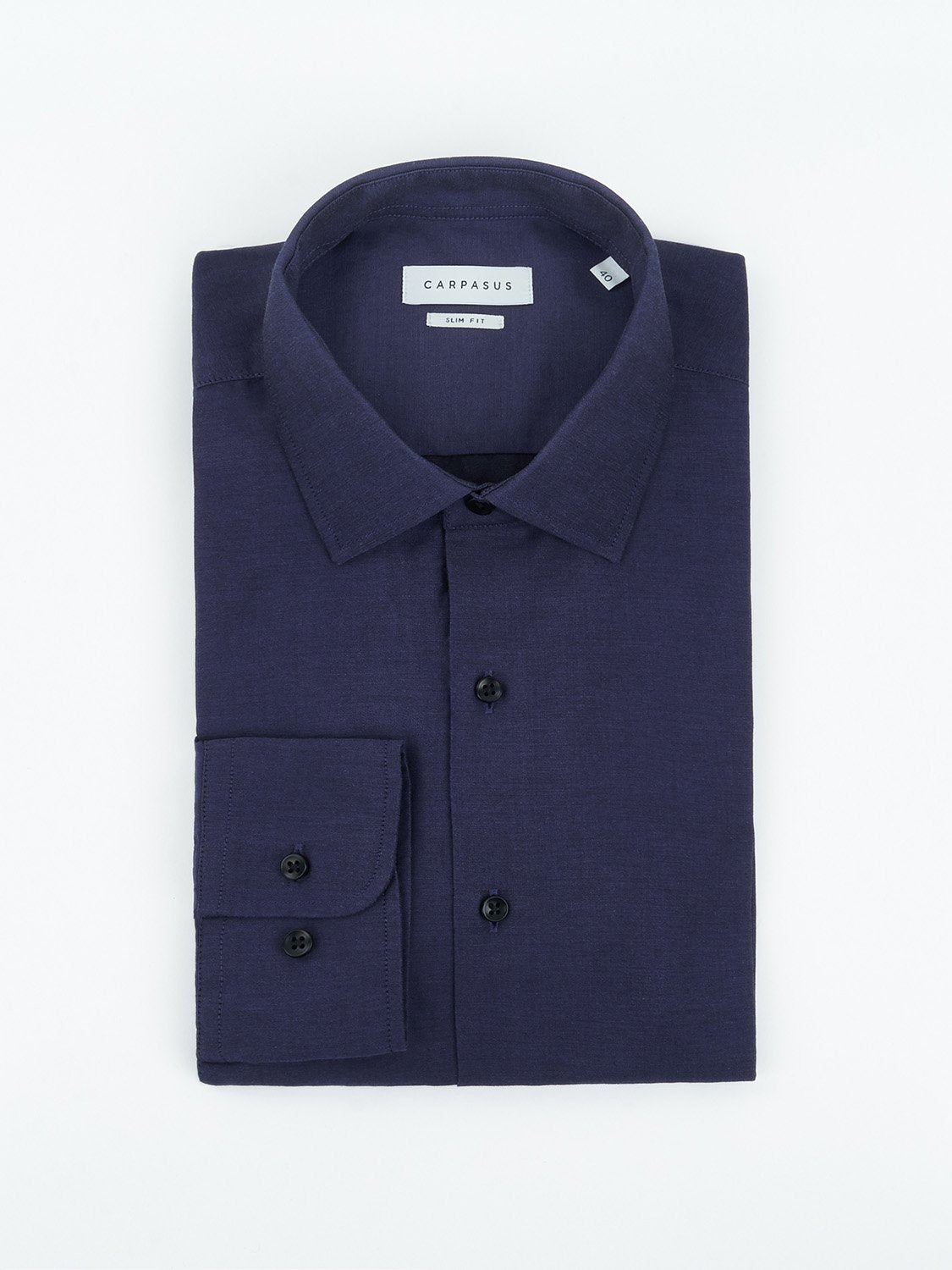 carpasus sustainable organic cotton dress shirt dark blue. Nachhaltiges Carpasus Businesshemd aus Bio Baumwolle in Dunkelblau