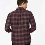 carpasus sustainable organic cotton flanell shirt abies bordeaux. Nachhaltiges Carpasus Flanell Hemd Abies Bordeaux aus Bio Baumwolle 