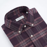 carpasus sustainable organic cotton flanell shirt abies bordeaux. Nachhaltiges Carpasus Flanell Hemd Abies Bordeaux aus Bio Baumwolle 