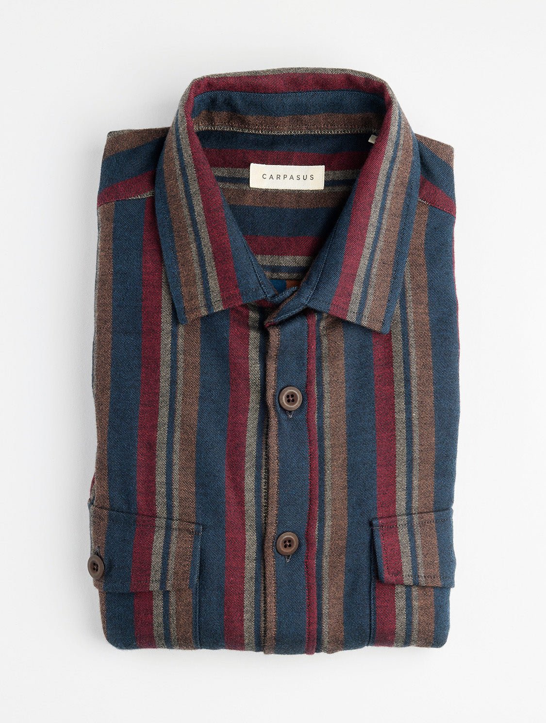 carpasus sustainable organic cotton flanell shirt quercus tricolor lago. Nachhaltiges Carpasus Flanell Hemd Quercus Tricolor Lago aus Bio Baumwolle 