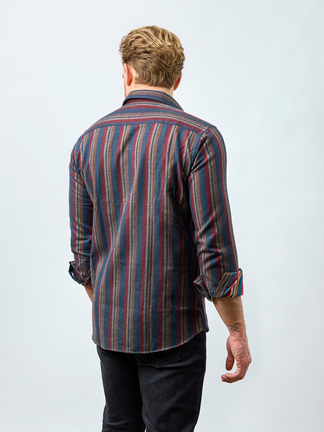 carpasus sustainable organic cotton flanell shirt quercus tricolor lago. Nachhaltiges Carpasus Flanell Hemd Quercus Tricolor Lago aus Bio Baumwolle 