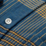 carpasus sustainable organic cotton flanell shirt ursido blue. Nachhaltiges Carpasus Flanell Hemd Ursido aus Bio Baumwolle in Blau 