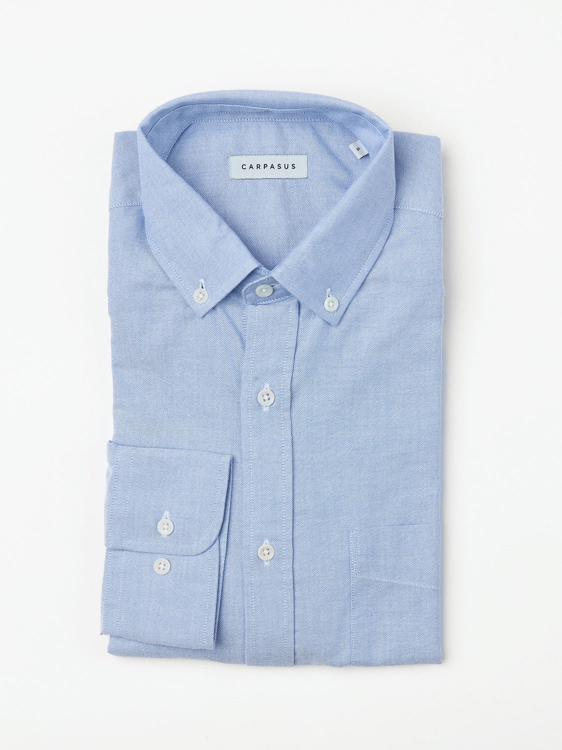 carpasus sustainable organic cotton oxford shirt blue. Nachhaltiges Carpasus Oxford Hemd aus Bio Baumwolle in Blau